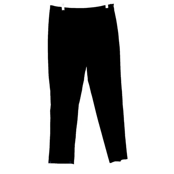 Kit and Ace Women's Size US8 Black Slim-Fit Trouser Side Zipper Wool Jersey Pant - Picture 1 of 9